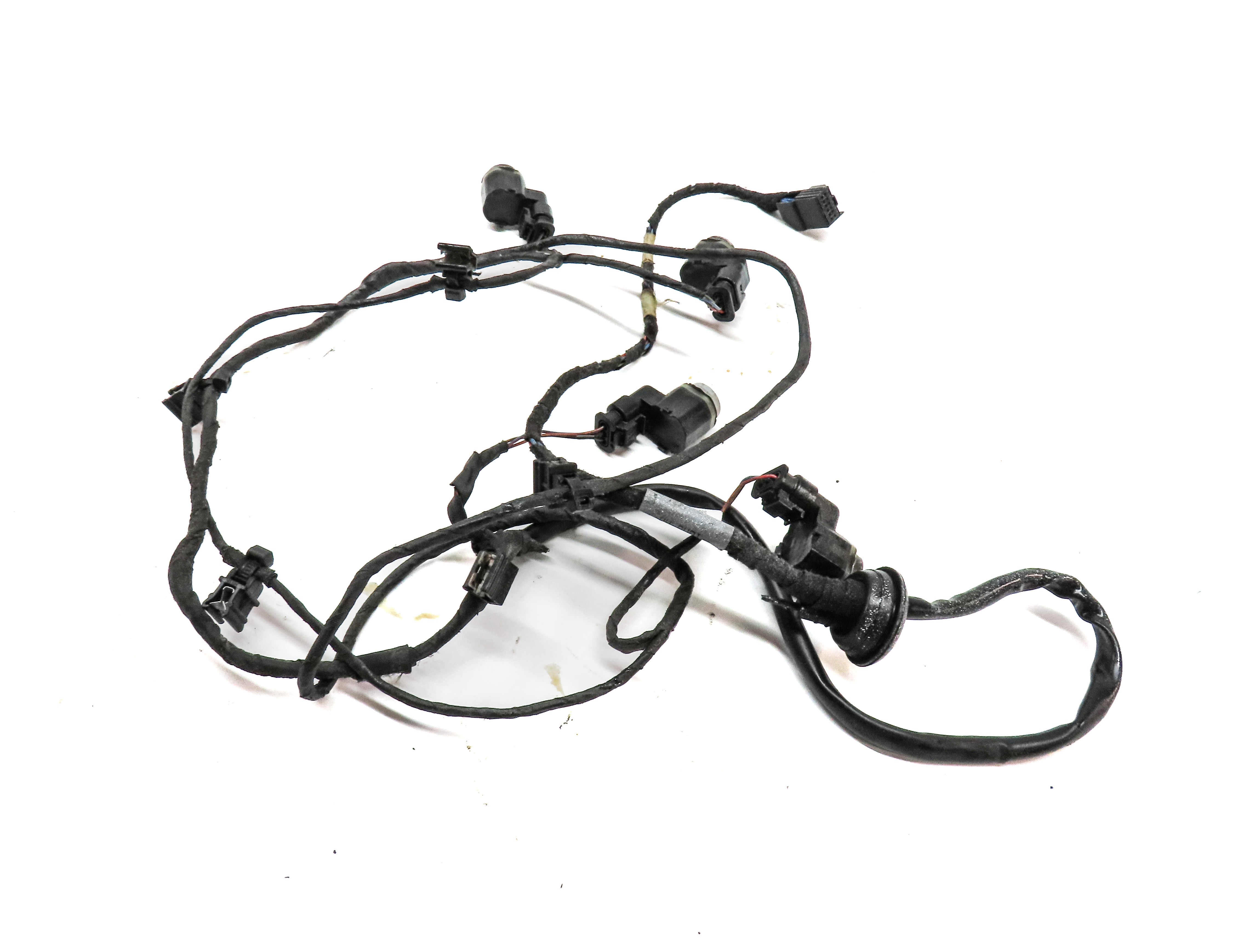 2010 AUDI S4 (B8 8K) REAR PARK ASSIST PDC SENSORT SET4 (White) w/ WIRING HARNESS — exact item pictured